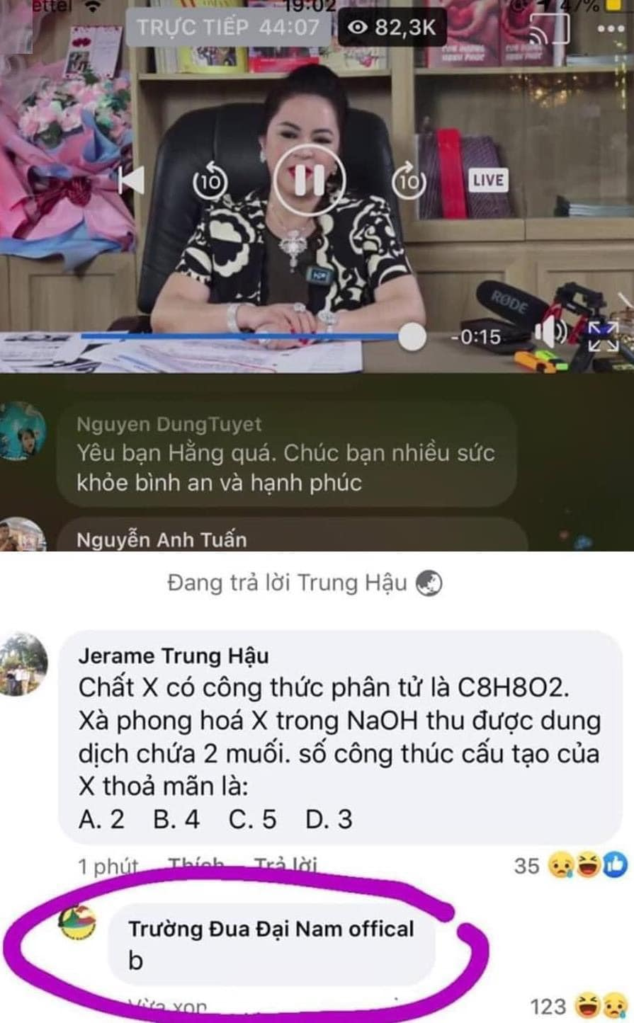 Tranh thủ hỏi luôn bài tập Hóa và cái kết mãn nguyện. Ảnh: Facebook Tranh thủ hỏi luôn bài tập Hóa và cái kết mãn nguyện. Ảnh: Facebook