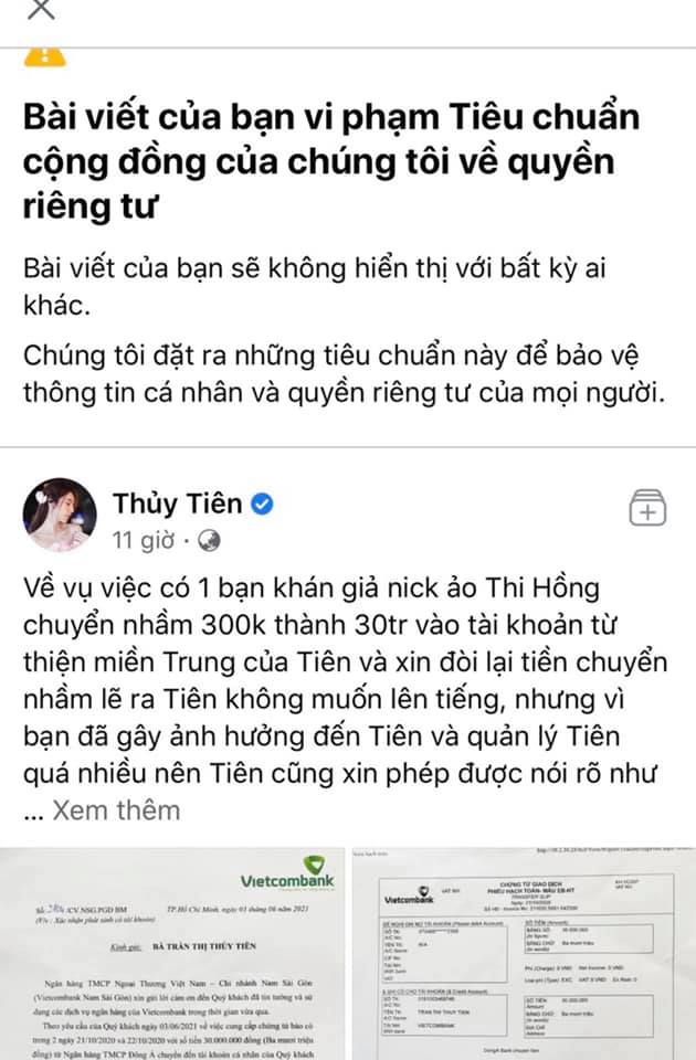 Thủy Tiên lên tiếng xin lỗi, gửi trả mạnh thường quân 30 triệu đồng vì nhầm lẫn 1 Thủy Tiên lên tiếng xin lỗi, gửi trả mạnh thường quân 30 triệu đồng vì nhầm lẫn 1