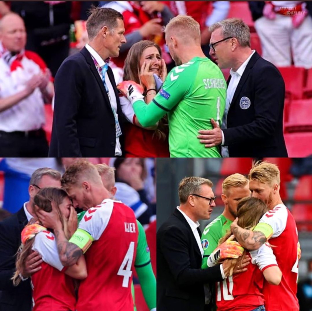 Eriksen đổ gục xuống sân, tính mạng bị đe dọa: Đồng đội và CĐV bật khóc, người vợ thất thần chắp tay cầu nguyện 8 Eriksen đổ gục xuống sân, tính mạng bị đe dọa: Đồng đội và CĐV bật khóc, người vợ thất thần chắp tay cầu nguyện 8