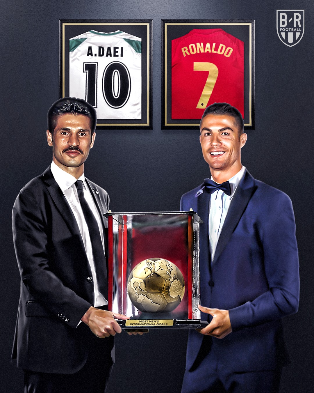 CR7 cân bằng thành tích của huyền thoại người Iran, Ali Daei. Ảnh: Bleacher Report Football CR7 cân bằng thành tích của huyền thoại người Iran, Ali Daei. Ảnh: Bleacher Report Football