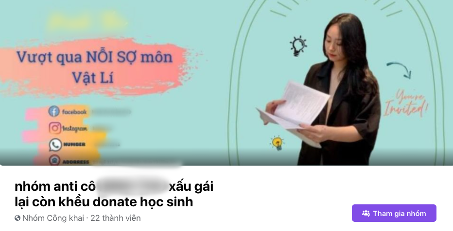 Cô giáo Vật lý Minh Thu chưa tốt nghiệp ĐH Sư phạm, bị lập group anti vì nghi vòi tiền học sinh 7 Cô giáo Vật lý Minh Thu chưa tốt nghiệp ĐH Sư phạm, bị lập group anti vì nghi vòi tiền học sinh 7