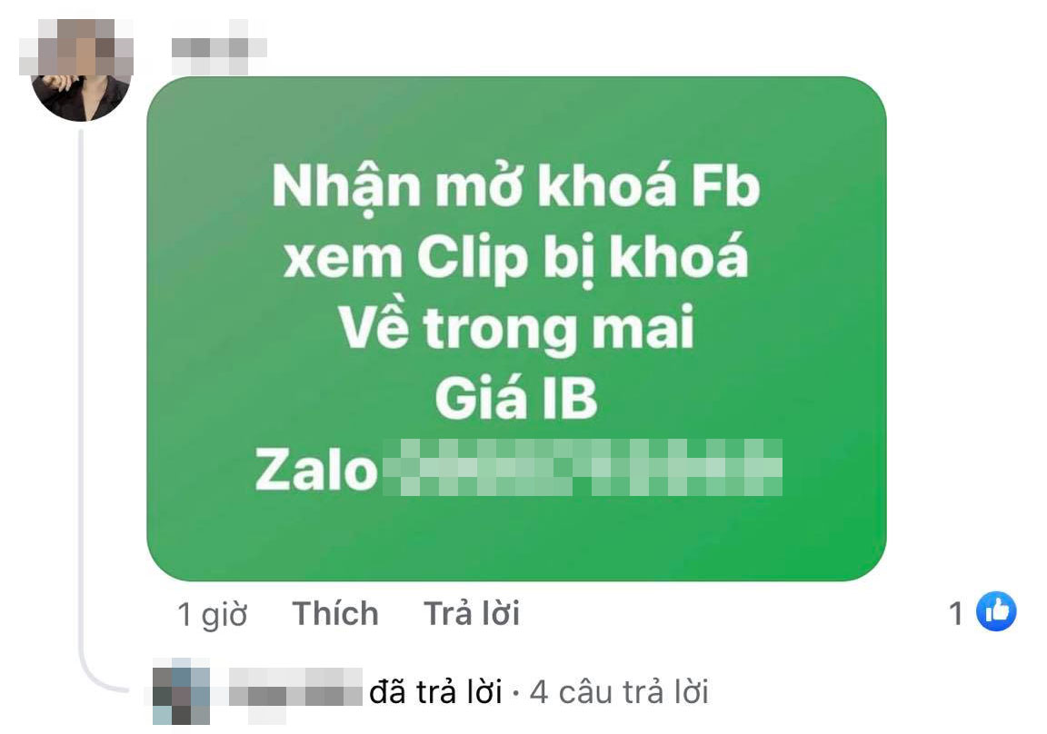Share clip link hot học sinh lớp 6 rồi 'bay màu' Facebook, nhiều người còn rước bực vào thân vì dịch vụ mở khóa - Ảnh 5 Share clip link hot học sinh lớp 6 rồi 'bay màu' Facebook, nhiều người còn rước bực vào thân vì dịch vụ mở khóa - Ảnh 5