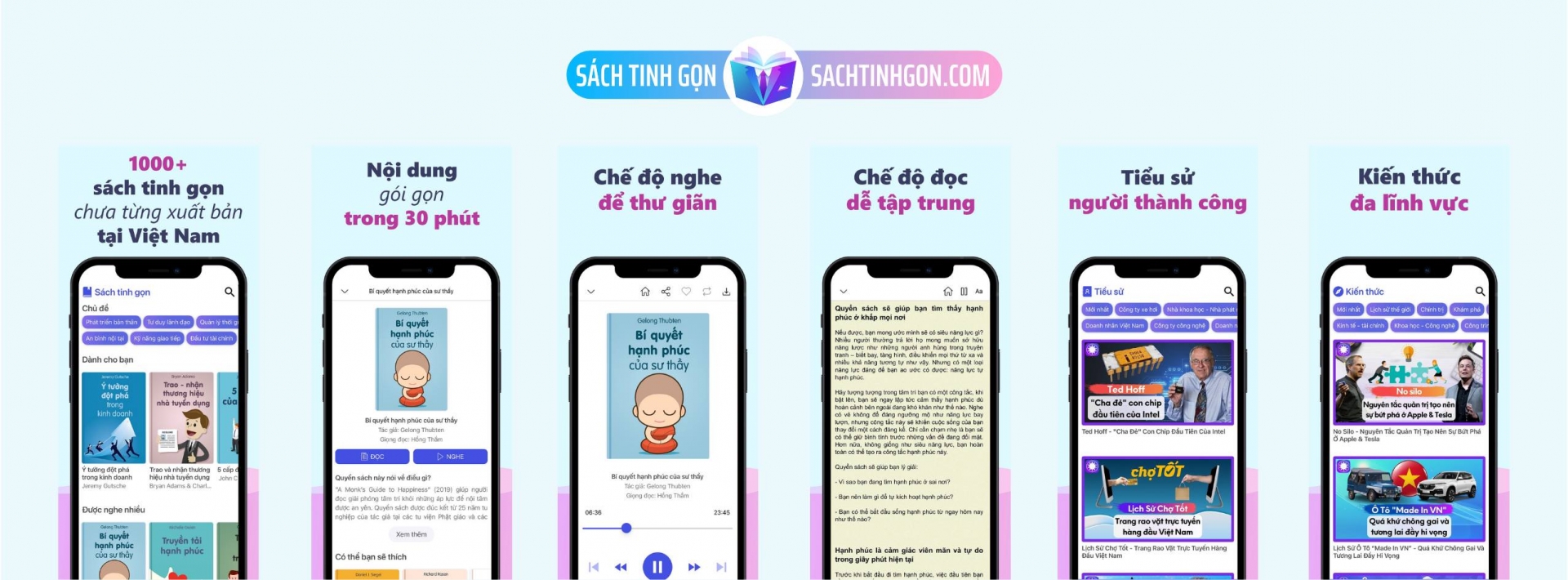 Ứng dụng Sách tinh gọn chính thức ra mắt: Trải nghiệm văn hóa đọc thuận tiện nhất tại Việt Nam 1