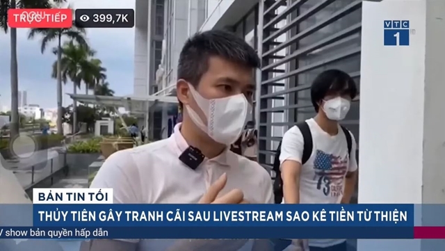 Vợ chồng Công Vinh - Thủy Tiên bị Đài truyền hình VTC gọi tên sau khi livestream cảnh phát ngôn 3