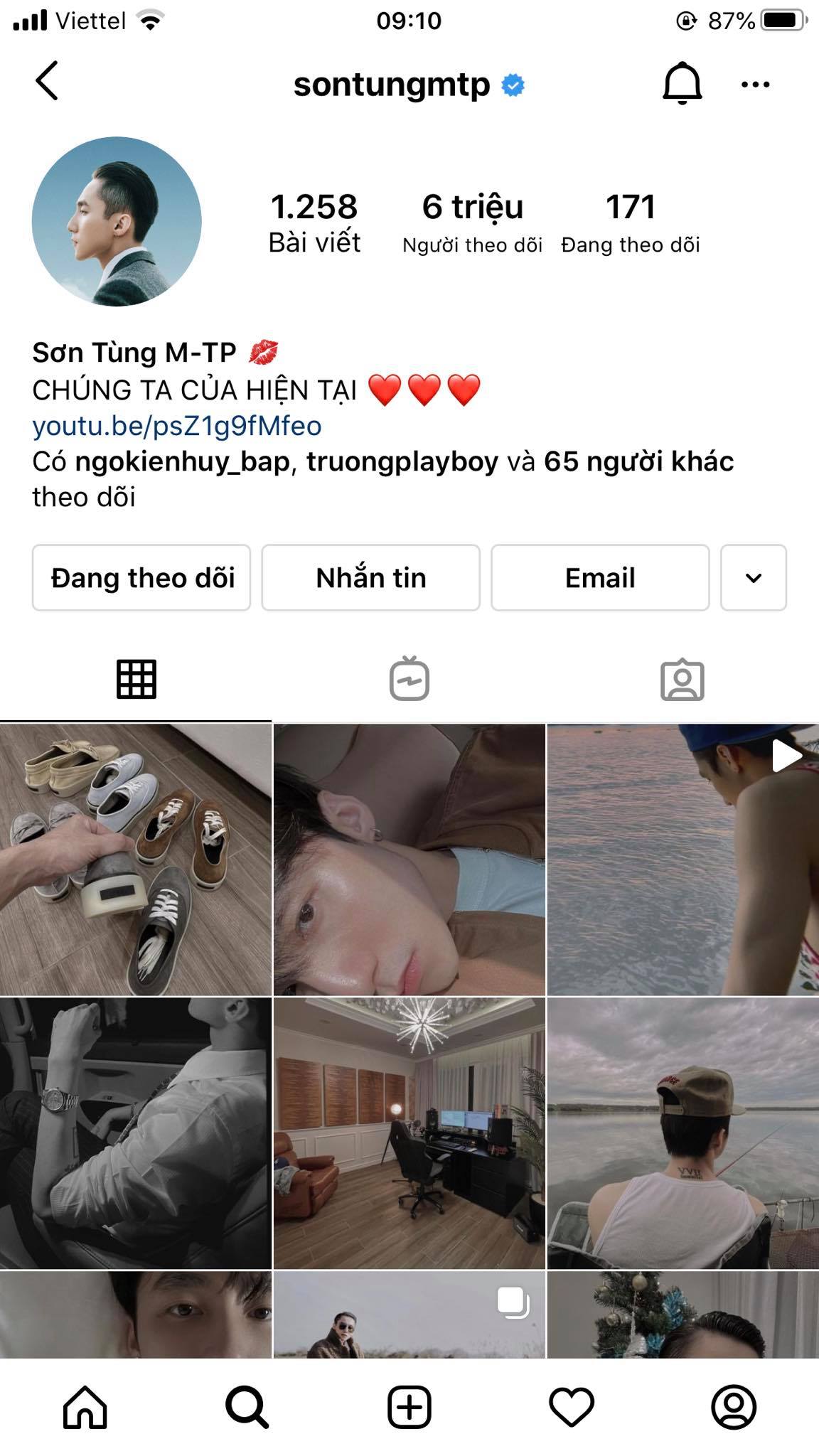 Sau lùm xùm tình cảm lần này, Instagram của Sơn Tùng đã tăng lên 6 triệu follower