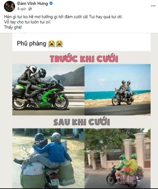 Tin giải trí hot nhất trưa 25/1: Tình trẻ Lệ Quyên phản ứng khi bị giục cưới, Đàm Vĩnh Hưng chia sẻ về hôn nhân - Ảnh 5 Tin giải trí hot nhất trưa 25/1: Tình trẻ Lệ Quyên phản ứng khi bị giục cưới, Đàm Vĩnh Hưng chia sẻ về hôn nhân - Ảnh 5