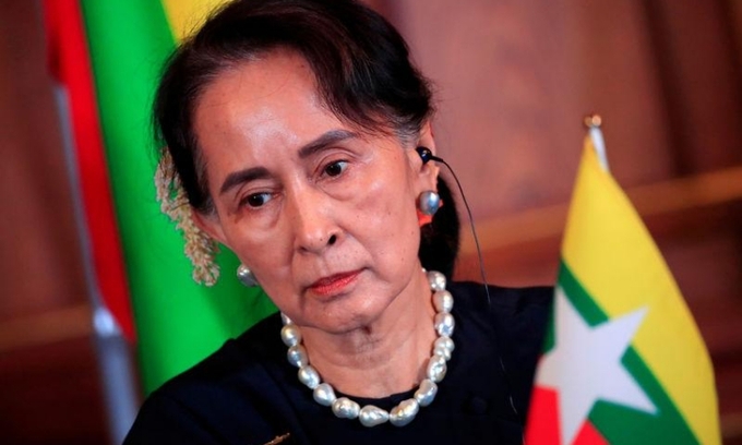 Cố vấn Nhà nước Myanmar Aung San Suu Kyi. Ảnh: Reuters Cố vấn Nhà nước Myanmar Aung San Suu Kyi. Ảnh: Reuters