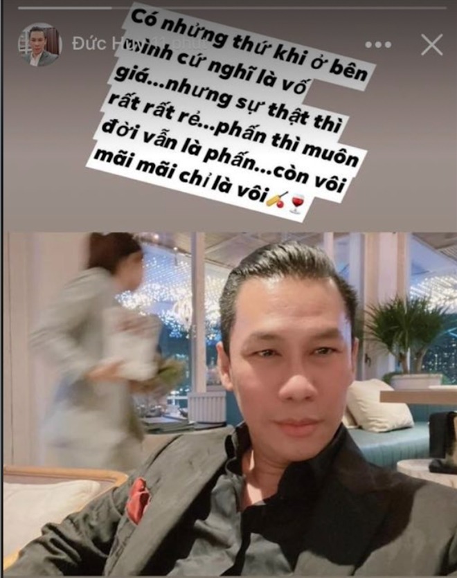 Story đầy ẩn ý của chồng cũ Lệ Quyên. Ảnh chụp màn hình