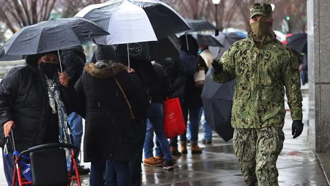 Nỗ lực tiêm chủng đang tăng lên ở Mỹ.  Ảnh: Getty 