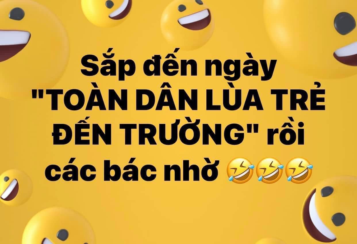 Nếu ngày 5/9 là ngày toàn đân đưa trẻ đến trường thì ngày 2/3 được mệnh danh là ngày 'Toàn dân lùa trẻ đến trường'. Ảnh: Facebook