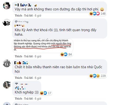 Những bình luận hài hước của cộng đồng mạng sau khi biết về lừa đảo có một không hai này! Ảnh chụp màn hình Những bình luận hài hước của cộng đồng mạng sau khi biết về lừa đảo có một không hai này! Ảnh chụp màn hình
