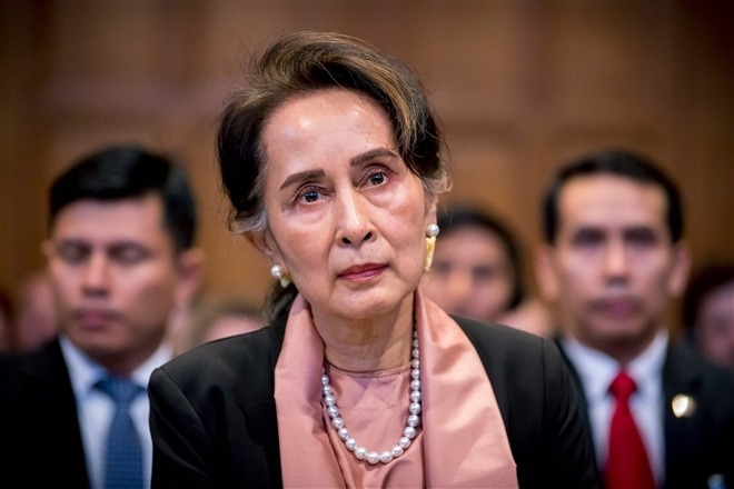 Bà Aung San Suu Kyi. Ảnh: The Times Bà Aung San Suu Kyi. Ảnh: The Times