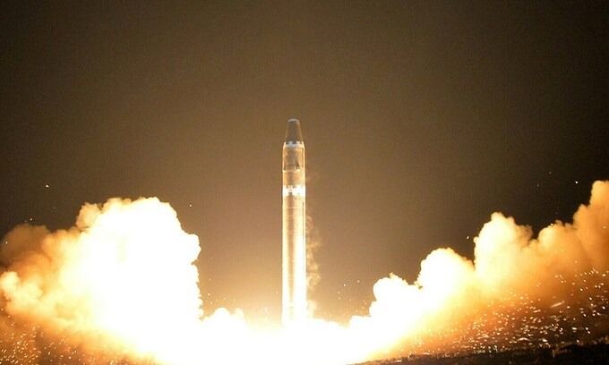 Một vụ phóng tên lửa đạn đạo của Triều Tiên vào năm 2015. Ảnh: KCNA Một vụ phóng tên lửa đạn đạo của Triều Tiên vào năm 2015. Ảnh: KCNA