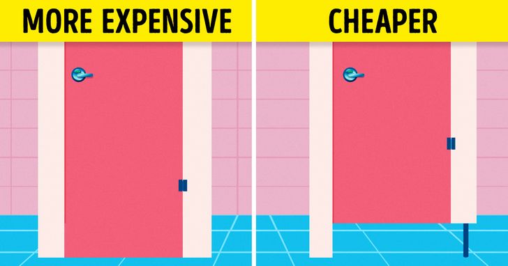 10 lý do khiến cửa nhà vệ sinh công cộng thường không kín chạm sàn