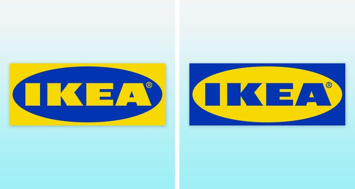 Hãng nội thất Ikea sẽ rất vui nếu bạn còn nhớ chính xác logo của họ.