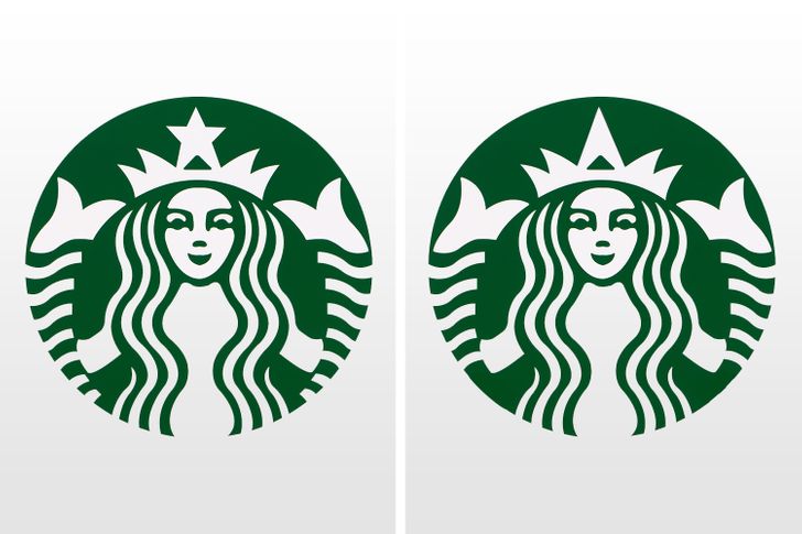 Chỉ một chi tiết nhỏ mà rất nhiều người không thể nhận ra đâu mới là logo đúng của Starbucks.