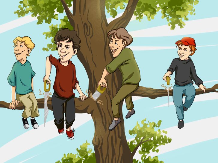 Câu đố cưa cây: Ai là kẻ mắc sai lầm lớn nhất? - Ảnh 12