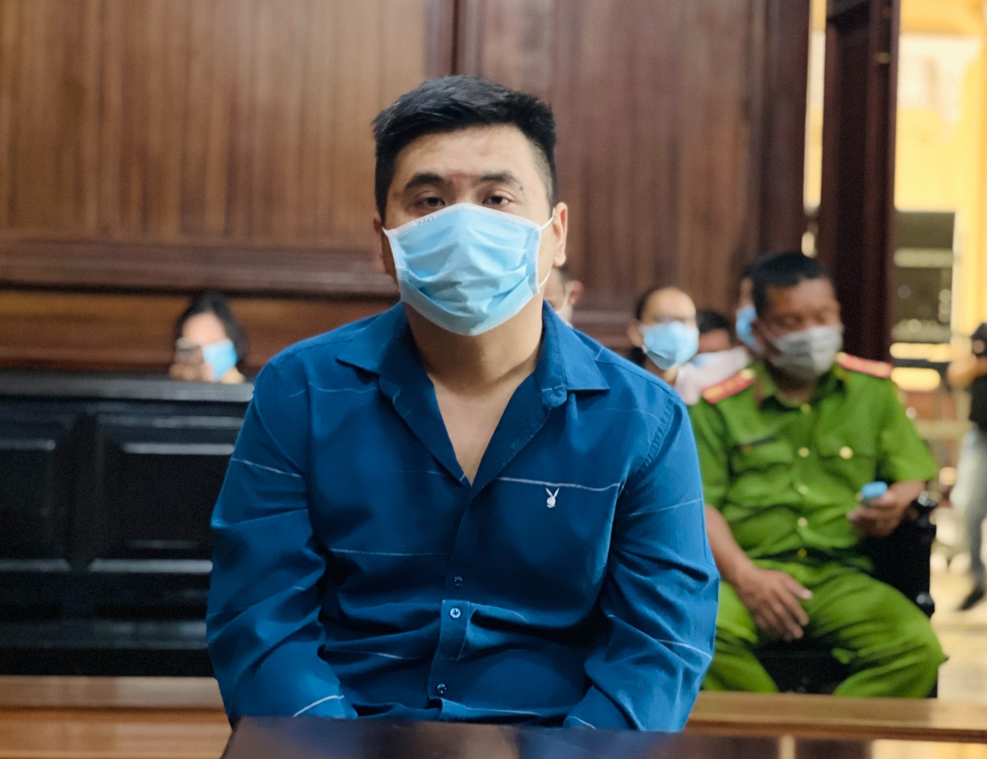 Bị cáo Phong tại phiên tòa sáng nay. Ảnh: Thanh niên