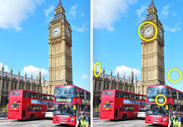 Tìm điểm khác biệt giữa 2 bức tranh