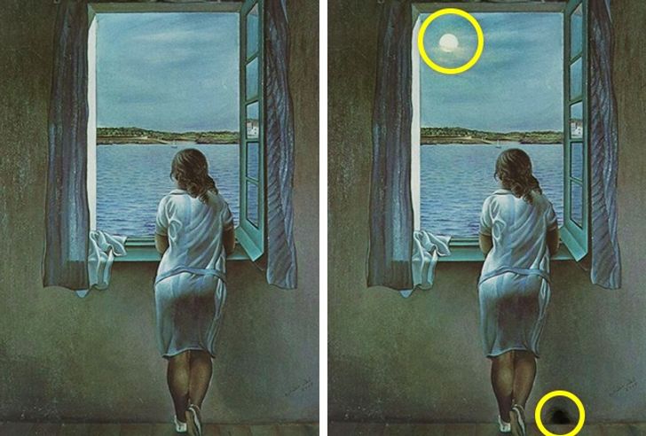 Tìm điểm khác biệt giữa 2 bức tranh