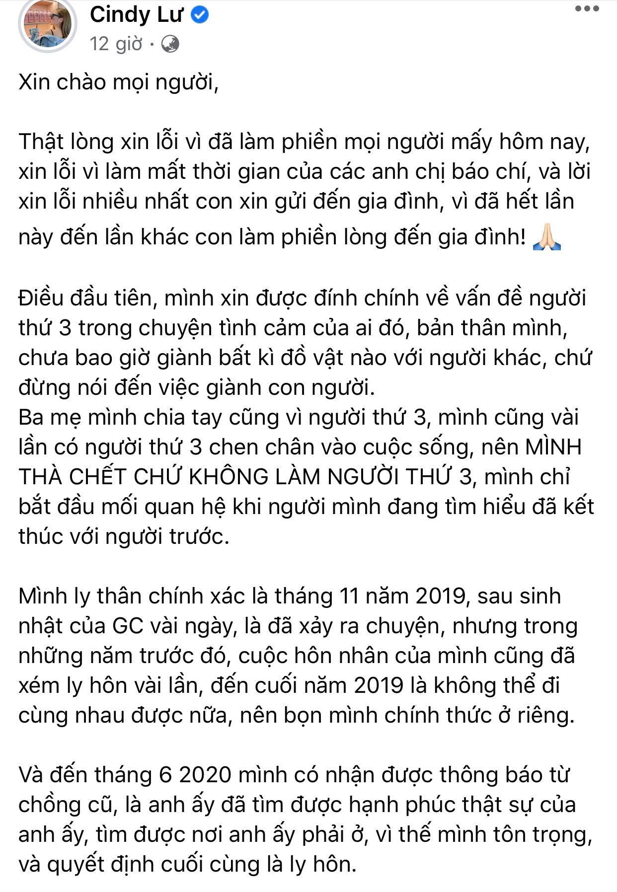 Hoài Lâm chúc phúc Cindy Lư, nói 'thương em' với người cũ - Ảnh 1