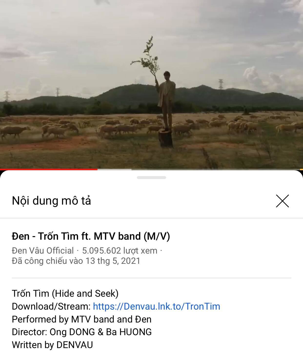 Đạo diễn MV Trốn tìm là ông Đồng và bà Hương. Ảnh chụp màn hình