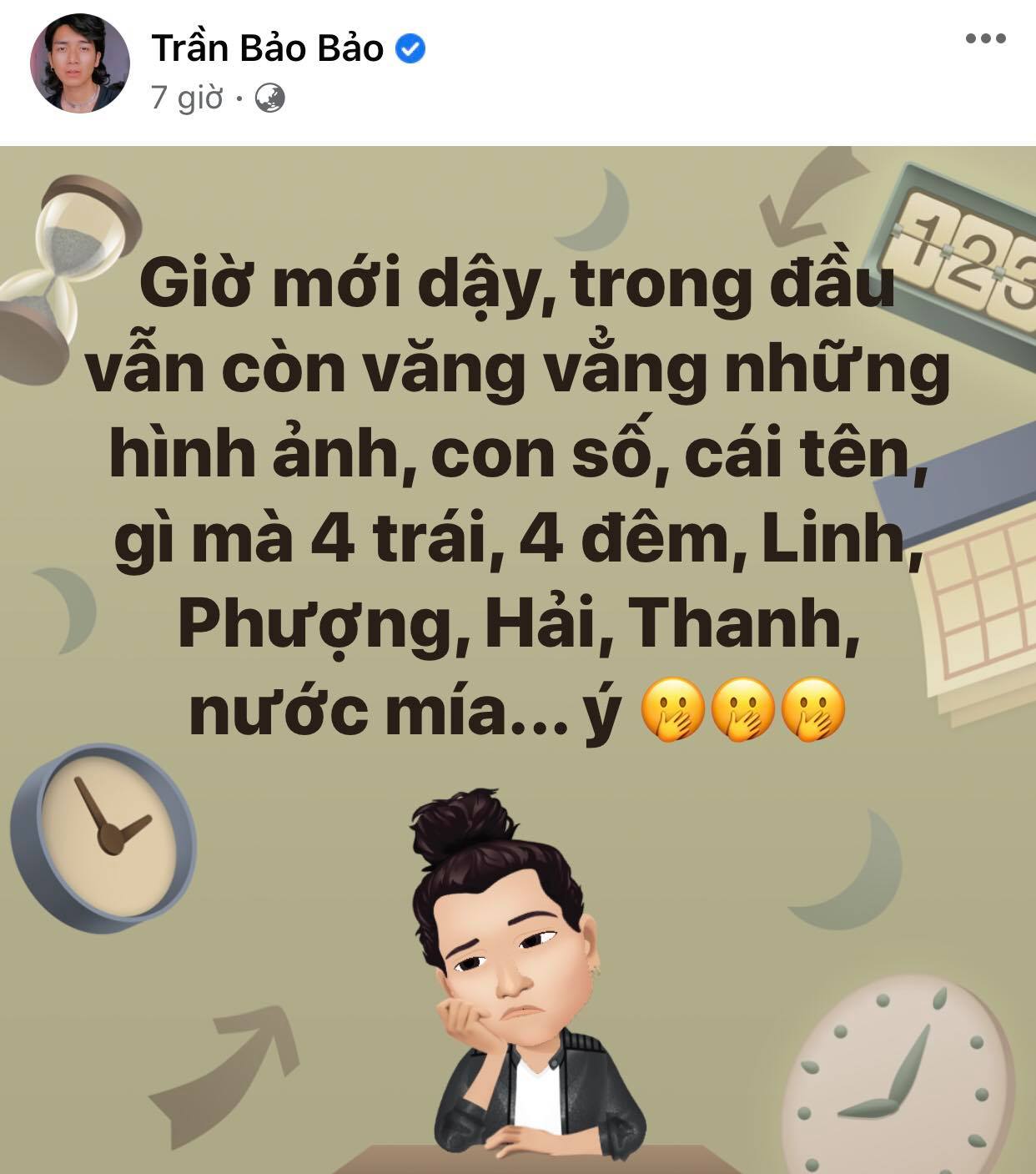 Đến sáng hôm sau, thánh nhây BB Trần tỉnh dậy và vẫn tiếp tục trò đùa.