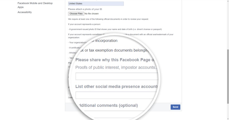 Hướng dẫn cách 'xin' tích xanh Facebook chi tiết 7 Hướng dẫn cách 'xin' tích xanh Facebook chi tiết 7
