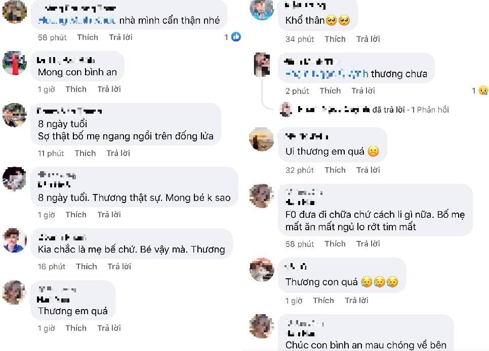 Bé 8 ngày tuổi là F0, nằm lọt thỏm trong vòng tay bà ngoại đi cách ly - Ảnh 2 Bé 8 ngày tuổi là F0, nằm lọt thỏm trong vòng tay bà ngoại đi cách ly - Ảnh 2