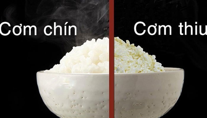 Sự khác biệt giữa cơm chín và cơm thiu. Ảnh minh họa: Internet Sự khác biệt giữa cơm chín và cơm thiu. Ảnh minh họa: Internet