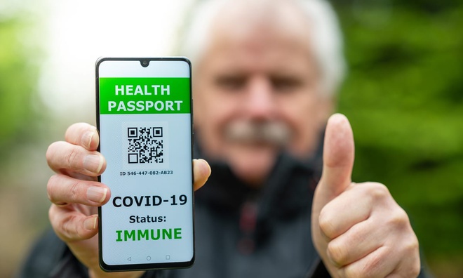 Chứng nhận tiêm chủng Covid-19 điện tử tại EU. Ảnh: PYMNTS Chứng nhận tiêm chủng Covid-19 điện tử tại EU. Ảnh: PYMNTS