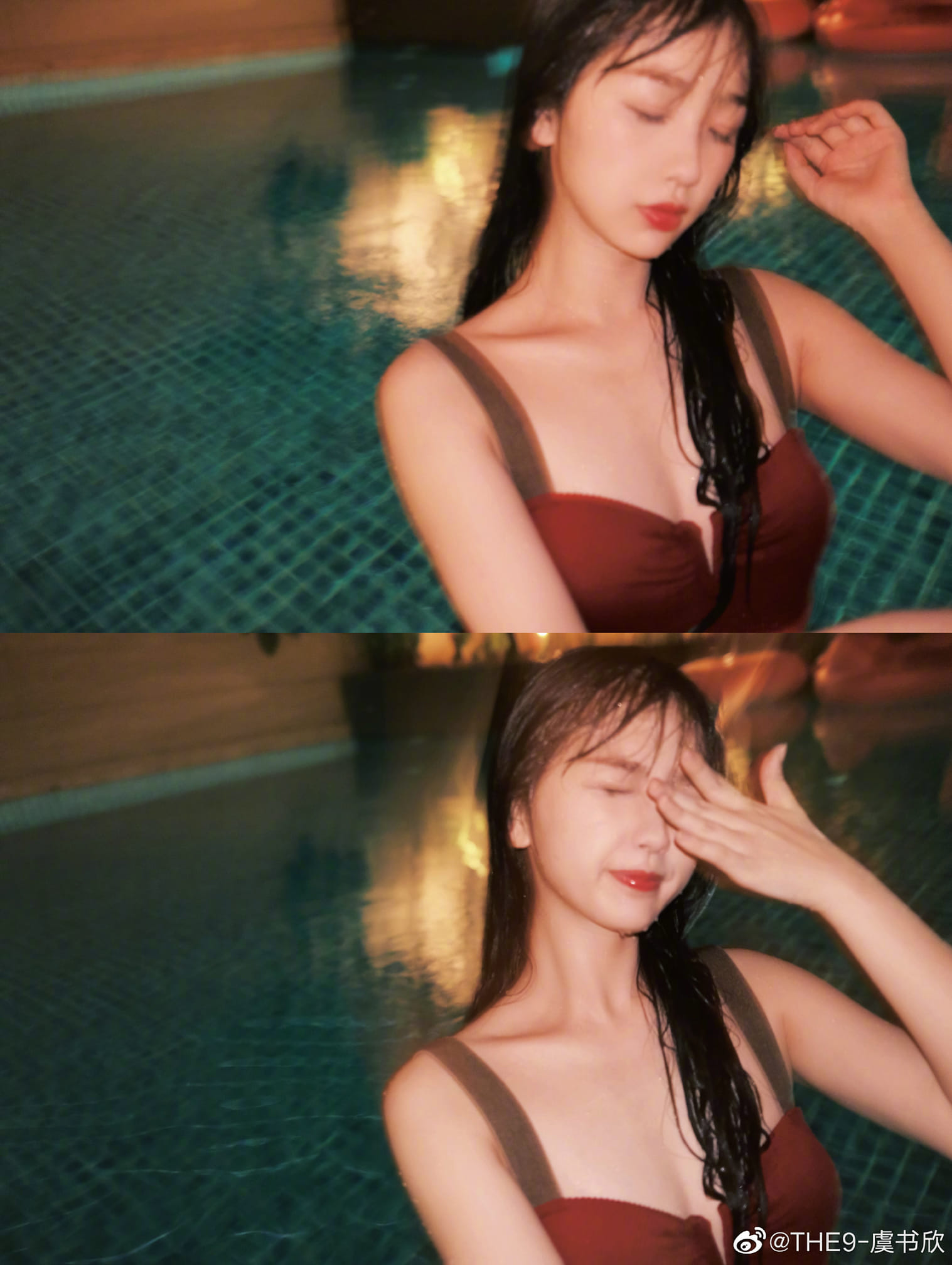 Ngu Thư Hân khoe dáng trong bể bơi, netizen buông một chữ 'phèn' rồi đi ra 4