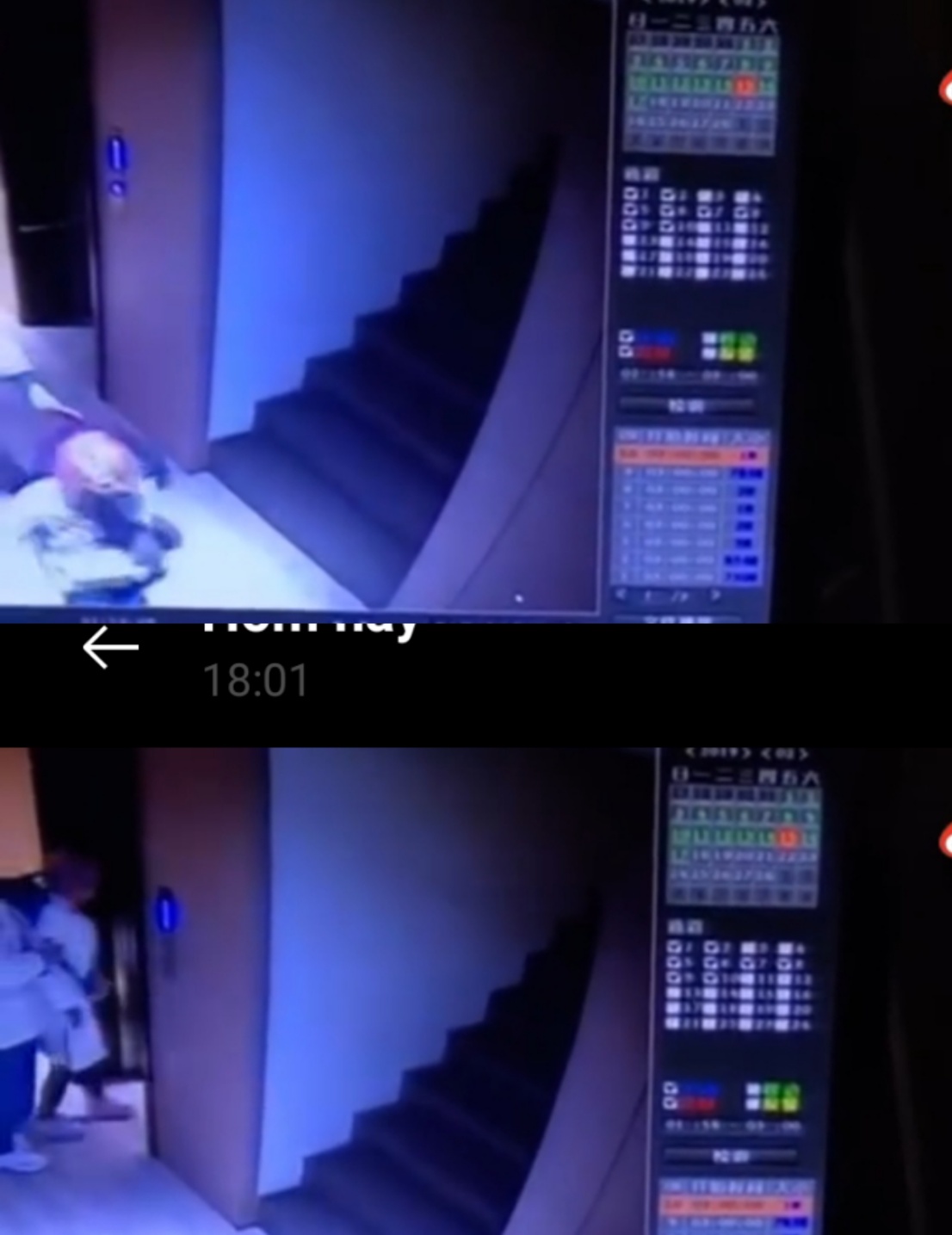 Hình ảnh cắt từ video do cô gái công bố.