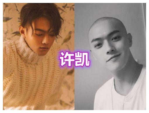 Sau Diên Hi Công Lược, Hứa Khải được mệnh danh là 'Mỹ nam Tử  Cấm Thành'. Khi có tóc, gương mặt Hứa Khải điển trai hiền lành. Nhưng lúc cạo trọc đầu thế này, anh ấy như biến thành con người khác vậy.