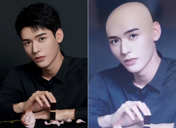 Đầu trọc không thể làm lu mờ nhan sắc Cung Tuấn. Nhiều netizen còn cho rằng khi cạo đầu, anh ấy trông còn nam tính hơn bình thường.