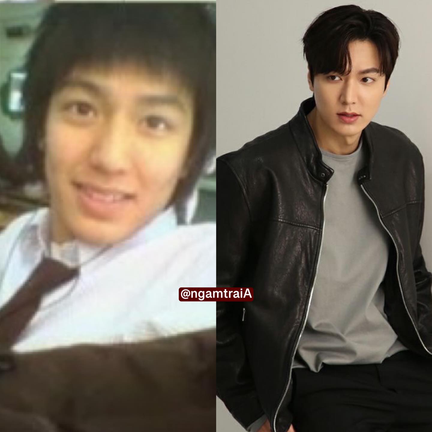 Có netizen đã bình luận chồng quốc dân Lee Min Ho thời xa xưa giống sinh viên Việt Nam thế hệ 9x. Tuy kiểu tóc có chút 'hai lúa' nhưng các nét trên mặt nam tài tử, đặc biệt là chiếc mũi đáng đồng tiền bát gạo thì vẫn không đổi.