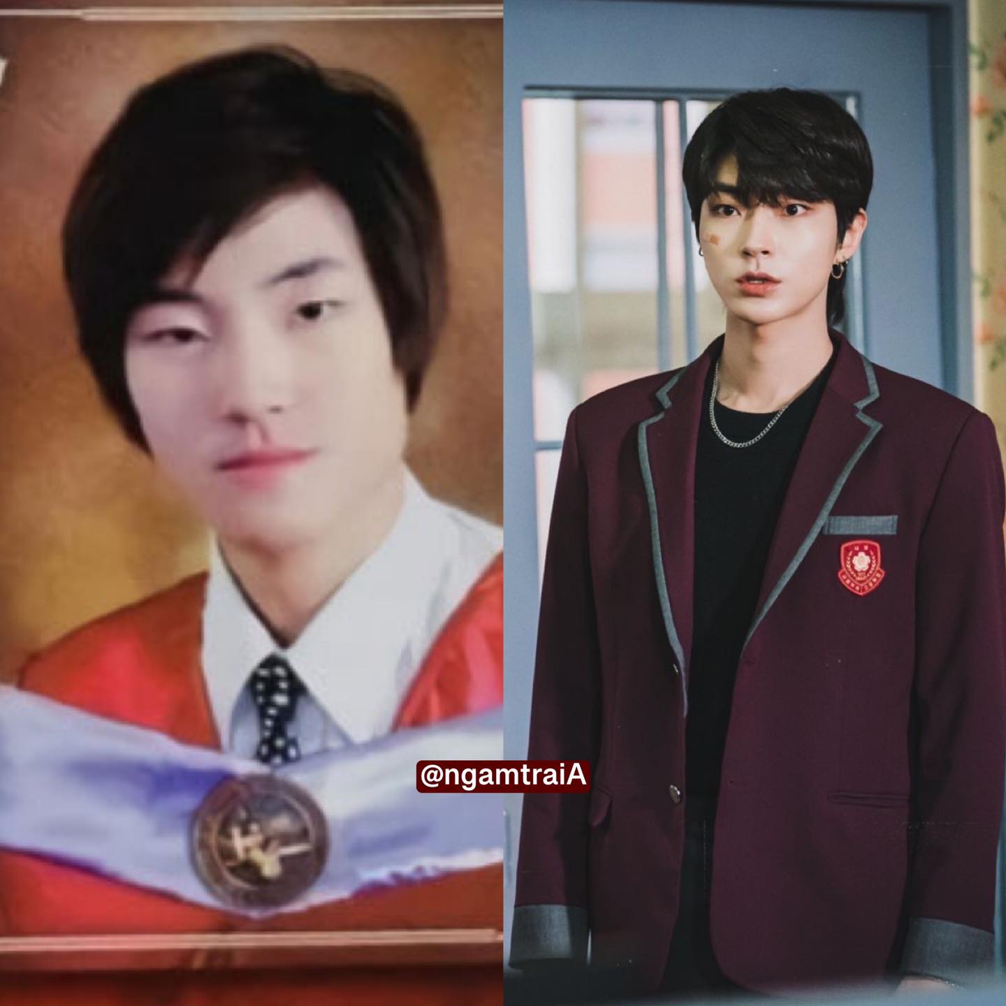 Trời ơi ai đây? Tấm ảnh ngày xưa của Hwang In Yeop thật khiến người ta phải cười xỉu, khóc xỉu, muôn tâm trạng. Ai rồi cũng khác nhưng khác như In Yeop thì thật nghịch thiên. Anh ấy nhất định đã trải qua những năm tháng dậy thì rất dữ dội.