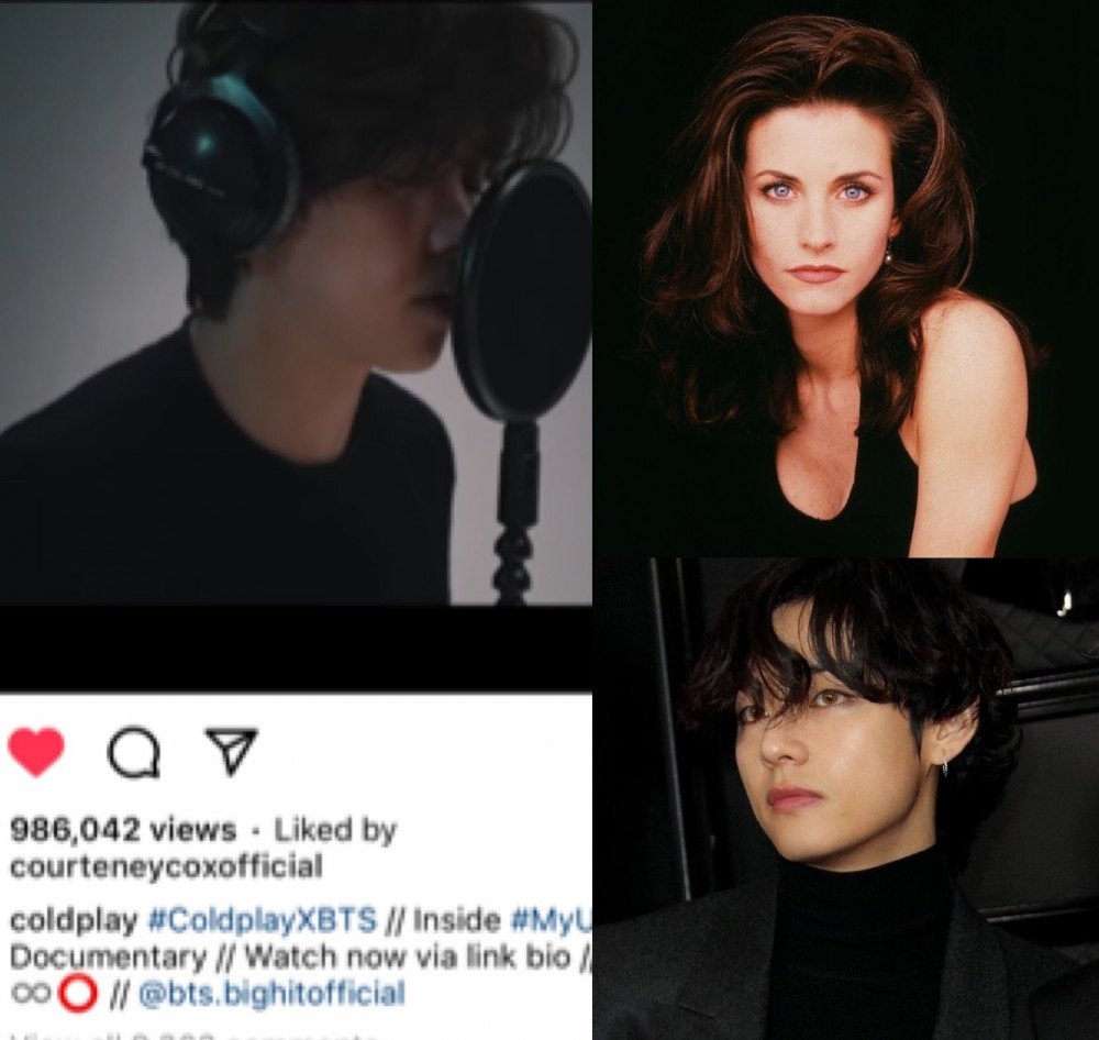 Ngay cả nữ diễn viên Courtney Cox cũng thích giọng hát của V BTS.