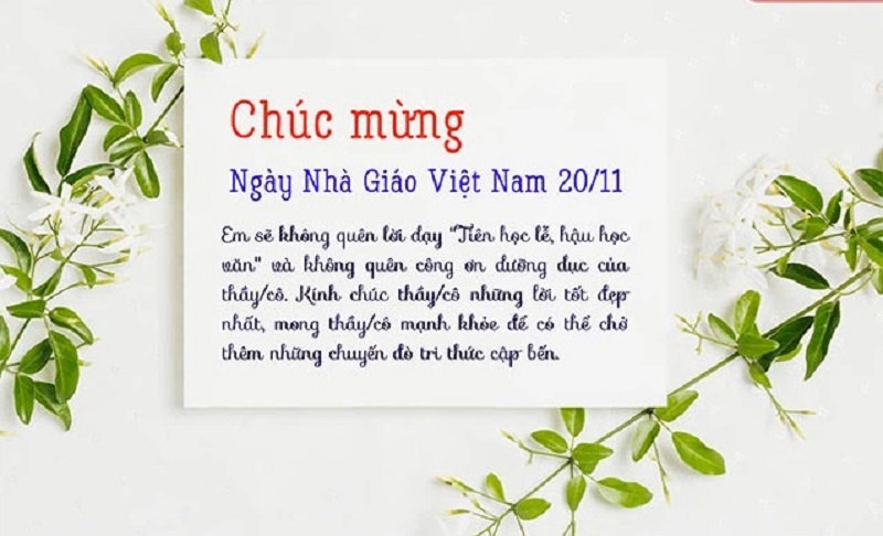 20 hình mẫu thiệp 20/11 rất đẹp ham muốn lụi tim tri ân ngày Nhà giáo nước Việt Nam - Tin mới nhất  Giáo dục