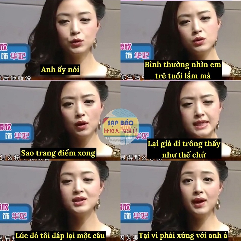 Khi bị đồng nghiệp nam chê trang điểm già, Tưởng Hân chỉ đáp lại một câu: 'Tại vì phải xứng với anh'.