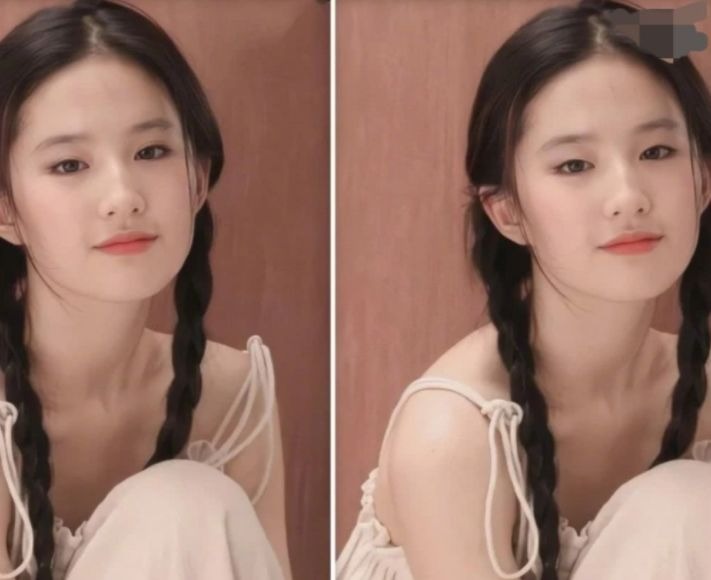 Lưu Diệc Phi sở hữu nhan sắc được ví như 'thần tiên tỷ tỷ'. Cặp mắt của Diệc Phi là mắt phượng, hơi thon dài, đậm chất Á Đông. Khi mất đi 2 mí, đôi mắt này dường như không thay đổi nhiều. Do đó, nhan sắc của nàng 'Tiểu Long Nữ' gần như không bị ảnh hưởng.