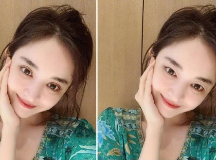 Người thay đổi nhiều nhất khi chuyển từ mắt 2 mí sang 1 mí chính là Cổ Lực Na Trát. Do sở hữu mí mắt to cực phẩm nên khi biến mất, đôi mắt của cô nàng trở nên lạ lẫm vô cùng.