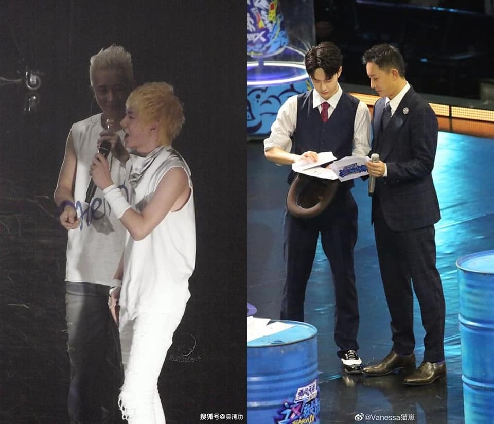 Hàn Canh và Vương Nhất Bác cũng có ảnh chụp chung từ thời “trẻ trâu” cho tới khi trở thành quý ông lịch lãm. Có lẽ chỉ phong cách của 2 anh thay đổi còn sự đẹp trai vẫn vẹn nguyên theo thời gian.