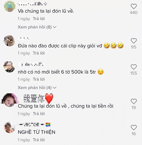 Bình luận của CDM về clip Thủy Tiên khoe giọng thuở mới vào nghề. Ảnh chụp màn hình Bình luận của CDM về clip Thủy Tiên khoe giọng thuở mới vào nghề. Ảnh chụp màn hình