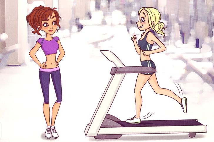 Dùng mãi một thiết bị trong 60 phút là bất lịch sự, nhưng khoanh tay đứng trước một người đang tập để giục họ 'nhanh lên' cũng là điều không hay.