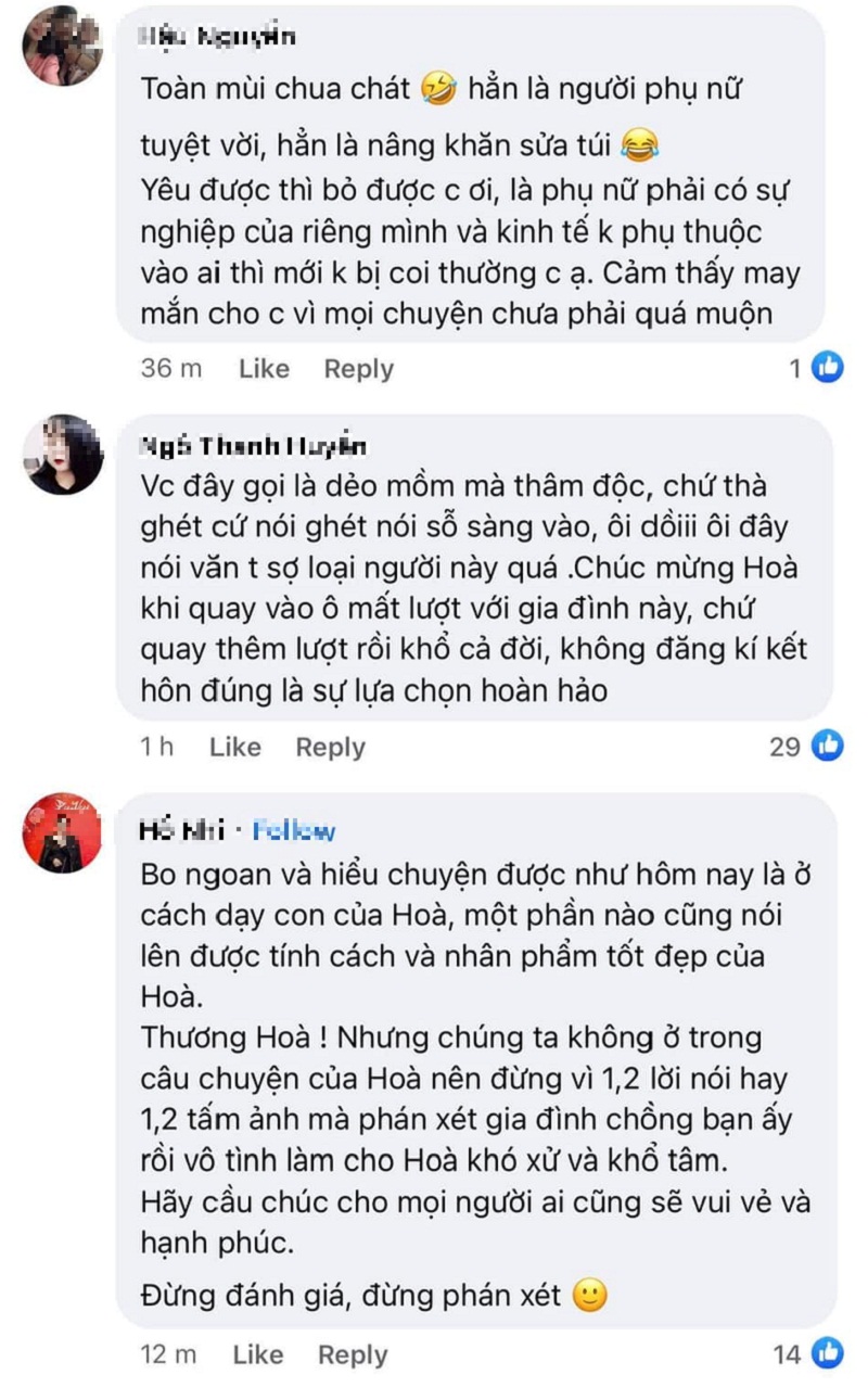 Thiếu gia Minh Hải và Hòa Minzy cùng lên tiếng bênh vực 'mẹ chồng' - Ảnh 3 Thiếu gia Minh Hải và Hòa Minzy cùng lên tiếng bênh vực 'mẹ chồng' - Ảnh 3