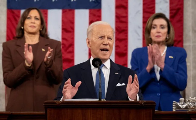 Tổng thống Joe Biden kêu gọi người dân Mỹ và các đồng minh đoàn kết chống lại Nga. Ảnh: Internet