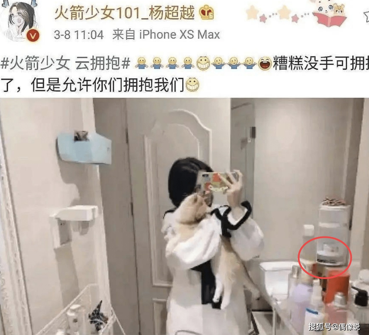 Bức ảnh khiến Dương Siêu Việt dính thị phi.