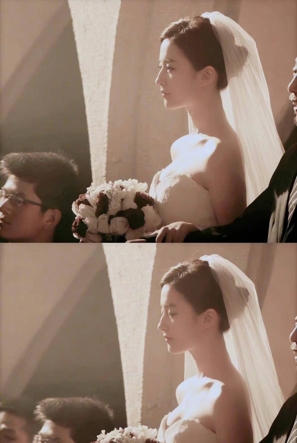 Cầm bó hoa cưới trên tay, nàng 'Tiểu Long Nữ' dịu dàng và đoan trang. Không biết ai sẽ là chú rể may mắn rước được cô dâu này về nhà.