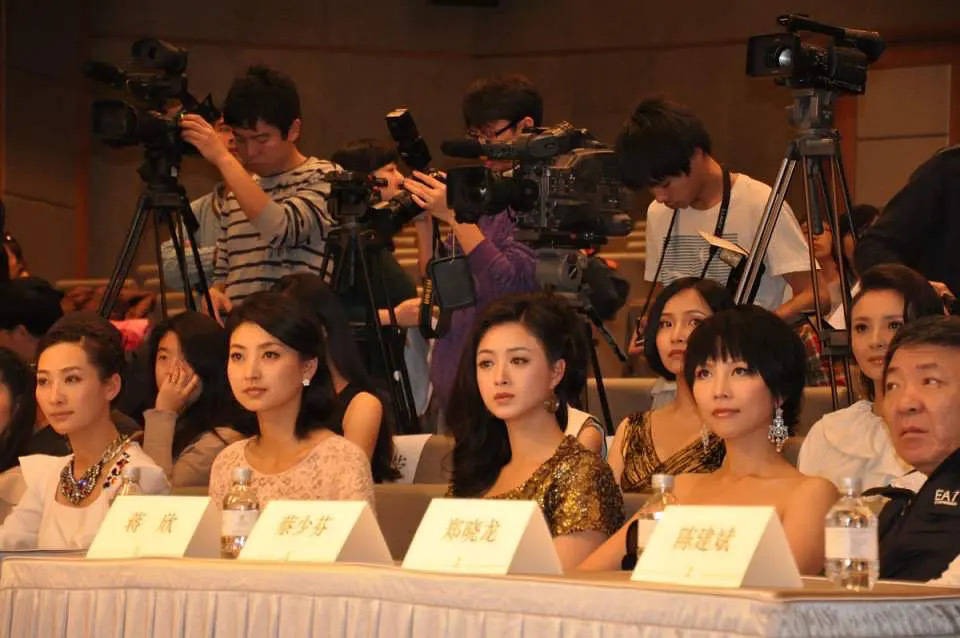 Fan Chân Hoàn Truyện chắc hẳn kể tên vanh vách những nữ diễn viên này. Từ phải qua trái có Thái Thiếu Phân (Hoàng hậu), Tưởng Hân (Hoa Phi), Lan Hi (Thẩm Mi Trang), Đào Hân Nhiên (An Lăng Dung). Ở hàng sau chúng ta có thể thấy được Tôn Thiến (Thôi Cận Tịch) và cô cô của Hoàng hậu.